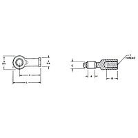 XAA880, Rod Ends - Externally Threaded